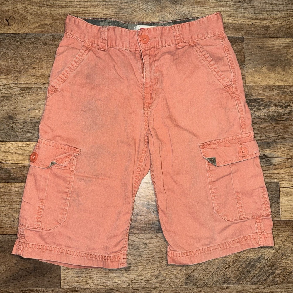 Levi's Boys Cargo Shorts Orange Size 12 Regular